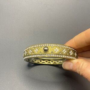 Heidi Daus Gold and Silver Crystal Bracelet